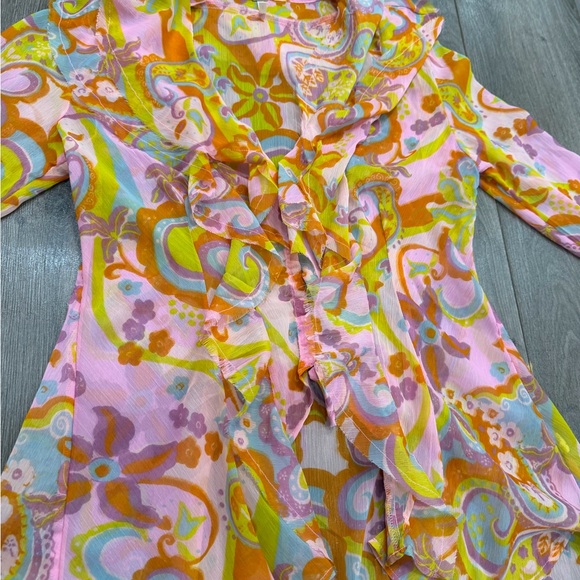 Free People Multicolor Floral Blouse - Picture 6 of 8